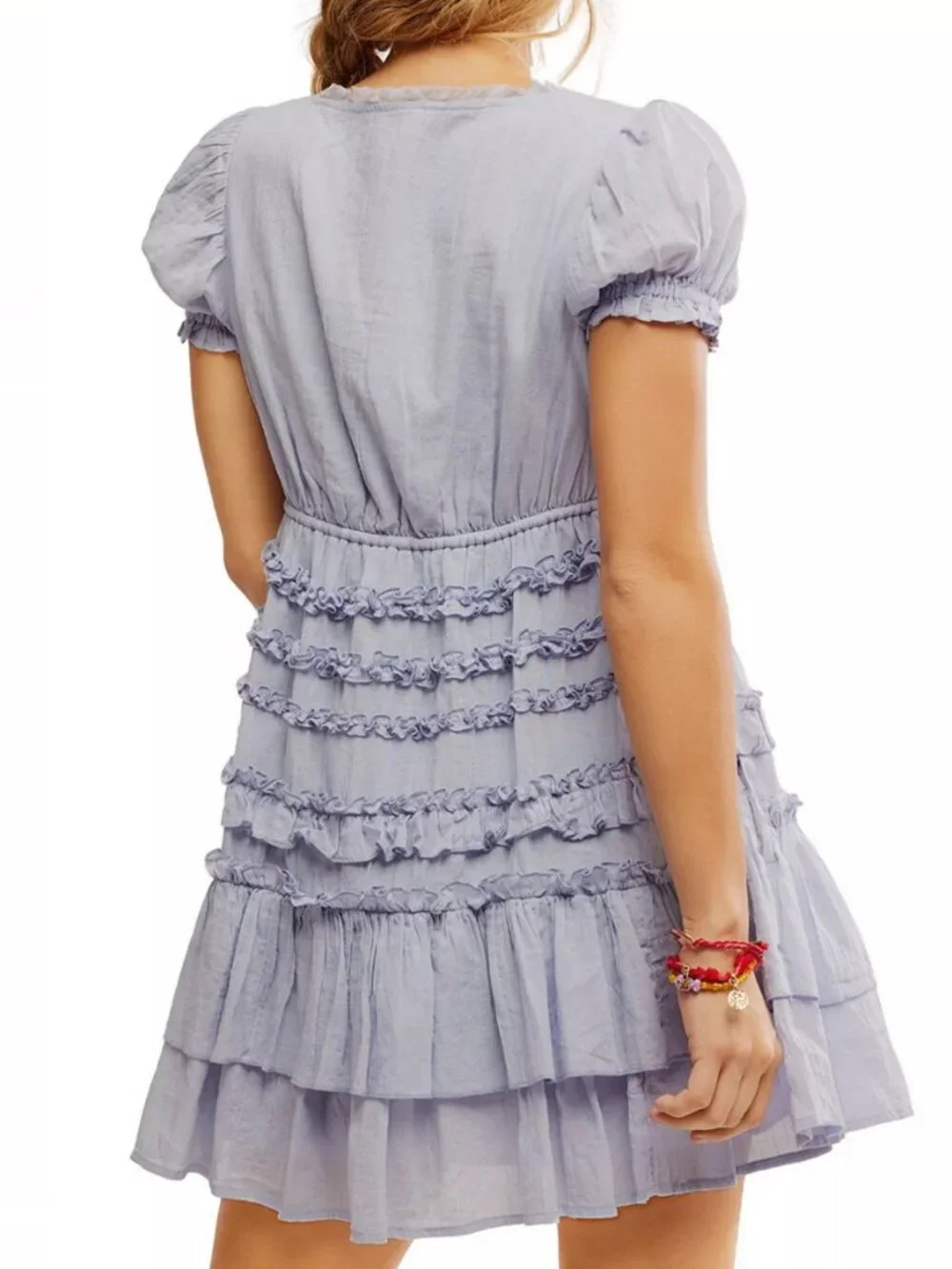 Free People Free-est Darcy Ruffle Babydoll Mini Dress